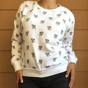 Forever 21 Gangster Pug Puppy Sweater